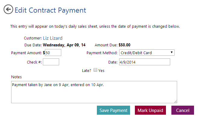 A screenshot of a credit card payment Description automatically generated