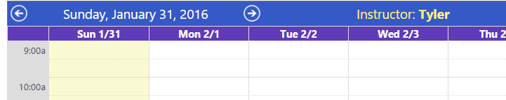 A screenshot of a calendar Description automatically generated
