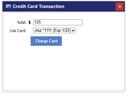 A screenshot of a credit card Description automatically generated