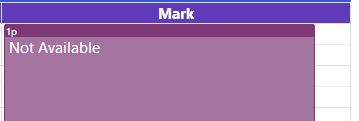 A purple rectangular object with white text Description automatically generated